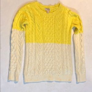 Knitted Yellow Cream Sweater